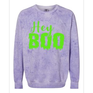 Hey Boo Halloween Costume Gift Colorblast Crewneck Sweatshirt