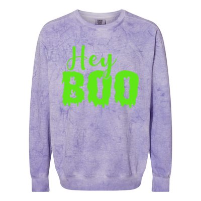 Hey Boo Halloween Costume Gift Colorblast Crewneck Sweatshirt