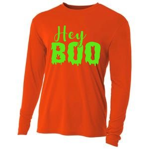 Hey Boo Halloween Costume Gift Cooling Performance Long Sleeve Crew