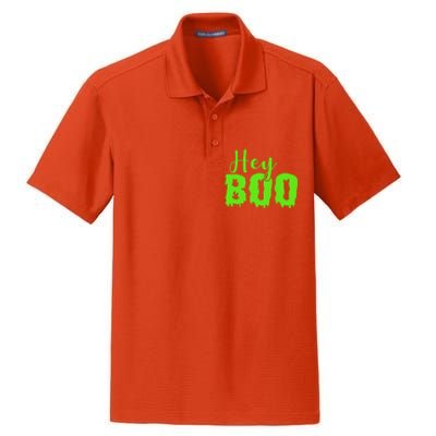 Hey Boo Halloween Costume Gift Dry Zone Grid Polo