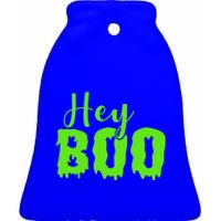 Hey Boo Halloween Costume Gift Ceramic Bell Ornament