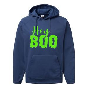 Hey Boo Halloween Costume Gift Performance Fleece Hoodie