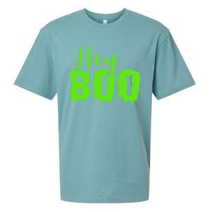 Hey Boo Halloween Costume Gift Sueded Cloud Jersey T-Shirt