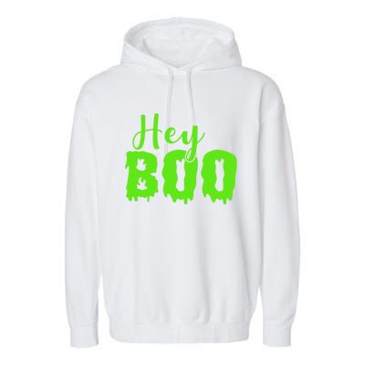 Hey Boo Halloween Costume Gift Garment-Dyed Fleece Hoodie