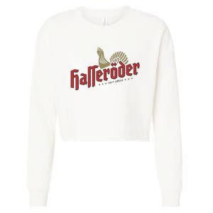 Halleroders Beer Cropped Pullover Crew