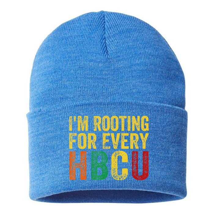 HBCU Black History Month I'm Rooting For Every HBCU Sustainable Knit Beanie