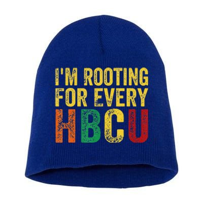 HBCU Black History Month I'm Rooting For Every HBCU Short Acrylic Beanie