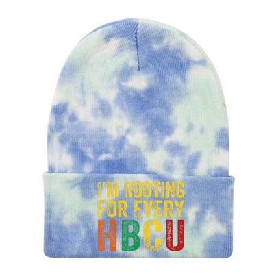 HBCU Black History Month I'm Rooting For Every HBCU Tie Dye 12in Knit Beanie