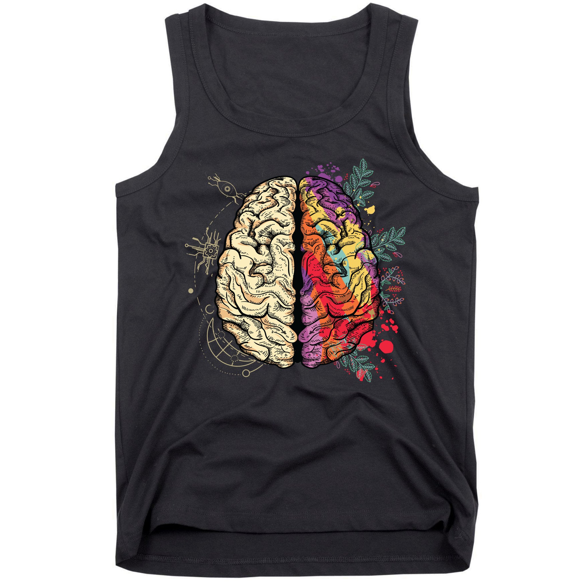 Human Brain Tank Top