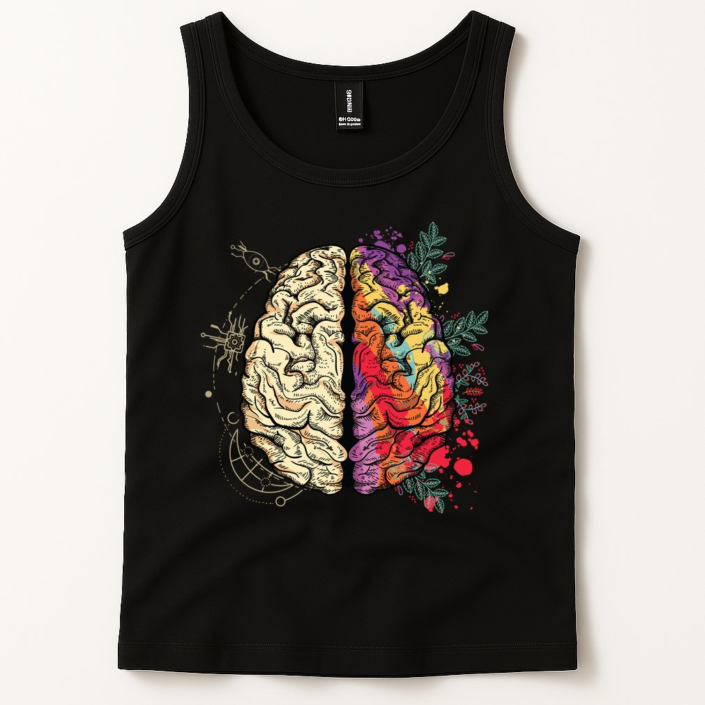 Human Brain Tank Top