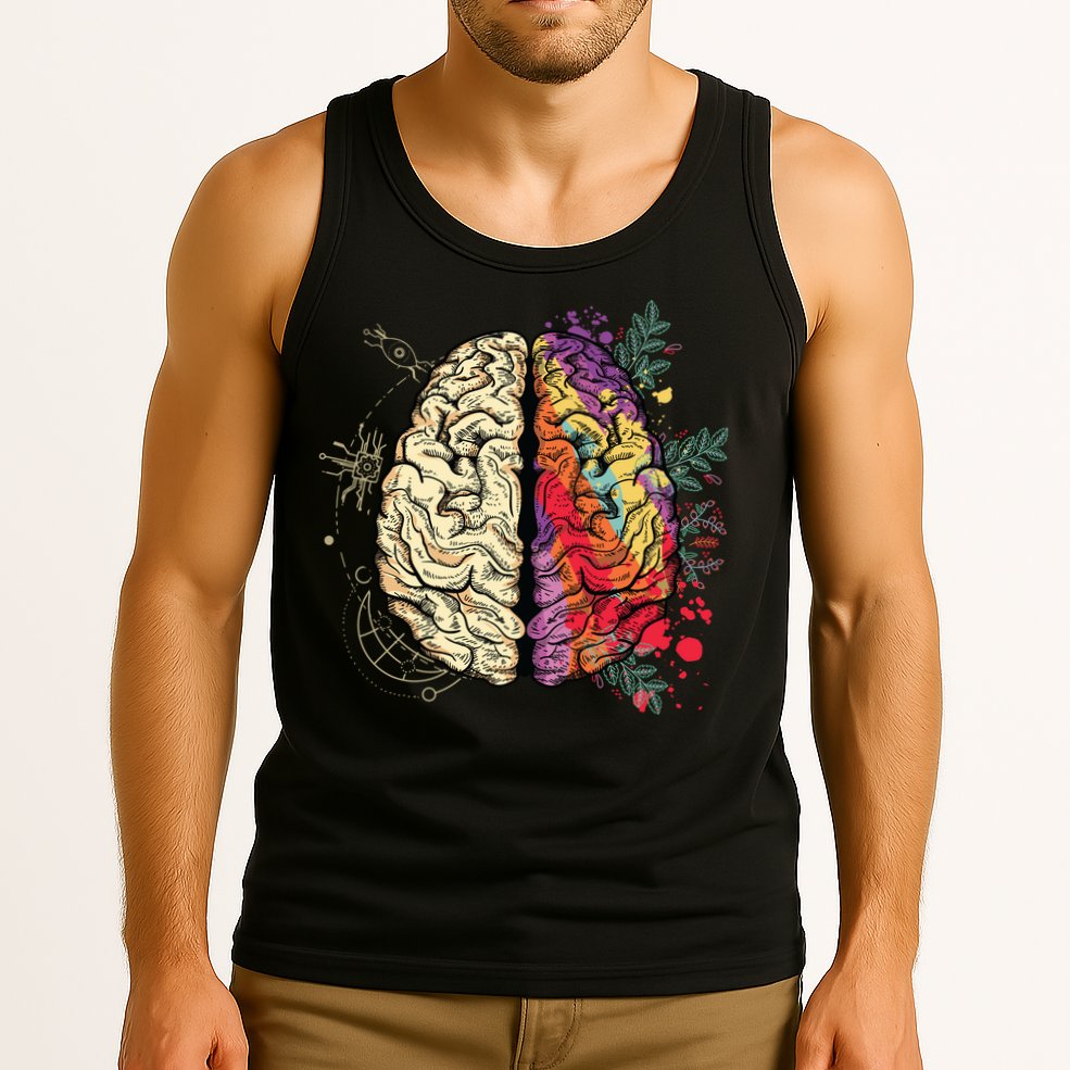 Human Brain Tank Top