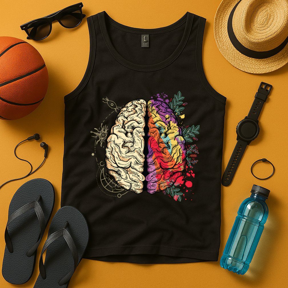Human Brain Tank Top