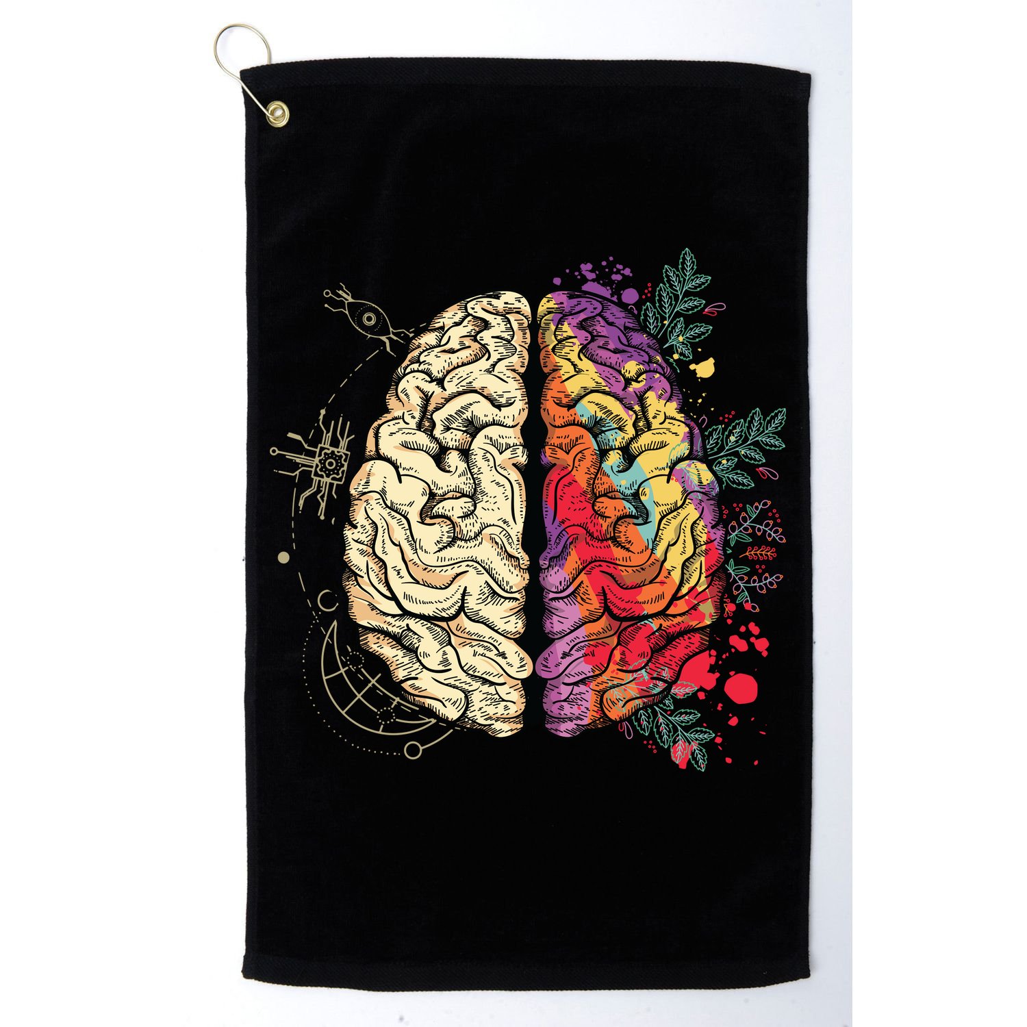 Human Brain Golf Towel