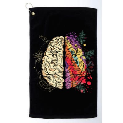 Human Brain Platinum Collection Golf Towel