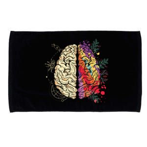 Human Brain Microfiber Hand Towel