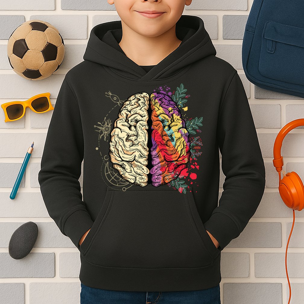 Human Brain Kids Hoodie