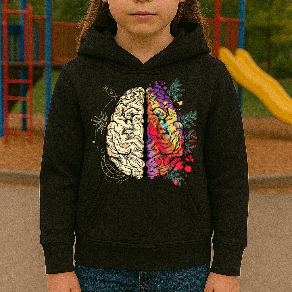 Human Brain Kids Hoodie