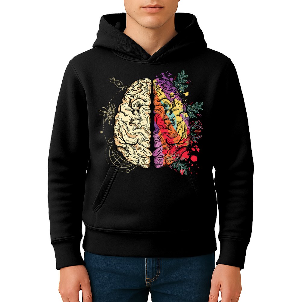 Human Brain Kids Hoodie