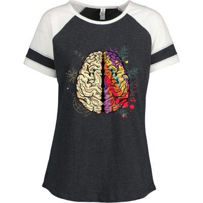 Human Brain Enza Ladies Jersey Colorblock Tee