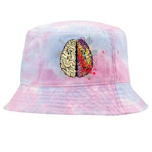 Human Brain Tie-Dyed Bucket Hat