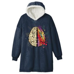 Human Brain Hooded Wearable Blanket