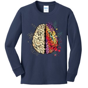 Human Brain Kids Long Sleeve Shirt