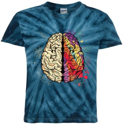 Human Brain Kids Tie-Dye T-Shirt