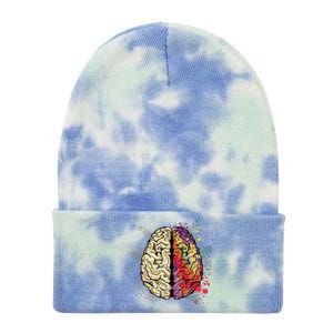 Human Brain Tie Dye 12in Knit Beanie