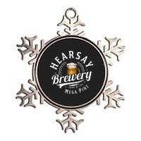 Hearsay Brewery Home Of The Mega Pint Beer Funny Johnny Depp Metallic Star Ornament