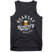 Hearsay Brewery Home Of The Mega Pint Beer Funny Johnny Depp Tank Top