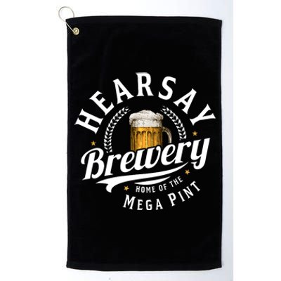 Hearsay Brewery Home Of The Mega Pint Beer Funny Johnny Depp Platinum Collection Golf Towel