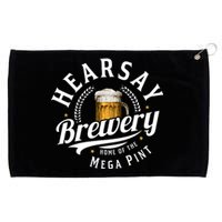 Hearsay Brewery Home Of The Mega Pint Beer Funny Johnny Depp Grommeted Golf Towel