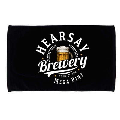 Hearsay Brewery Home Of The Mega Pint Beer Funny Johnny Depp Microfiber Hand Towel