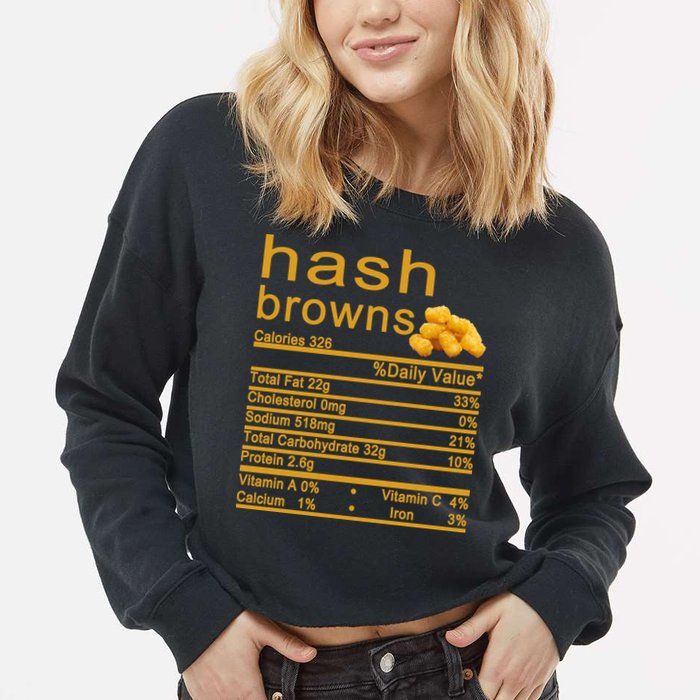 Hash Browns Cropped Pullover Crew