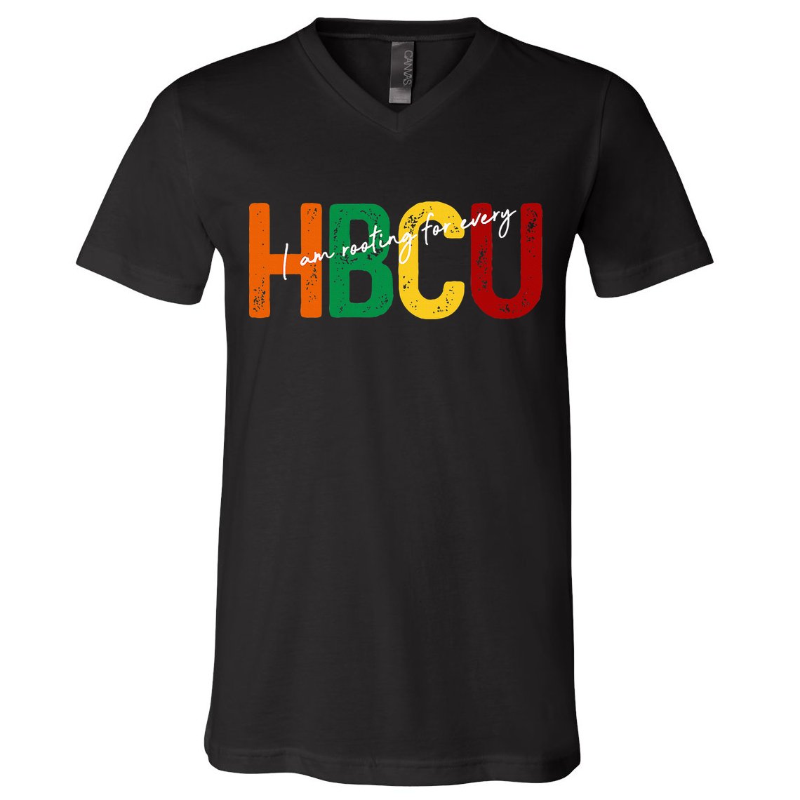 HBCU Black History Month I'm Rooting For Every HBCU Grad. V-Neck T-Shirt