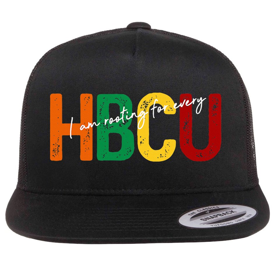 HBCU Black History Month I'm Rooting For Every HBCU Grad. Flat Bill Trucker Hat