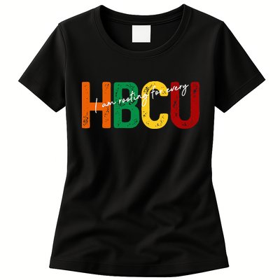 HBCU Black History Month I'm Rooting For Every HBCU Grad. Womens T-Shirt