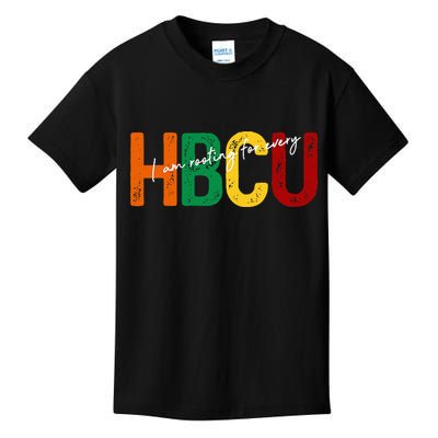 HBCU Black History Month I'm Rooting For Every HBCU Grad. Kids T-Shirt