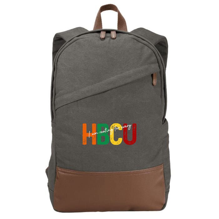 HBCU Black History Month I'm Rooting For Every HBCU Grad. Cotton Canvas Backpack