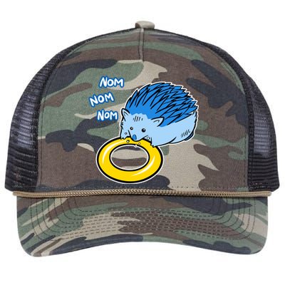 Hungry Blue Hedgehog Retro Rope Trucker Hat Cap