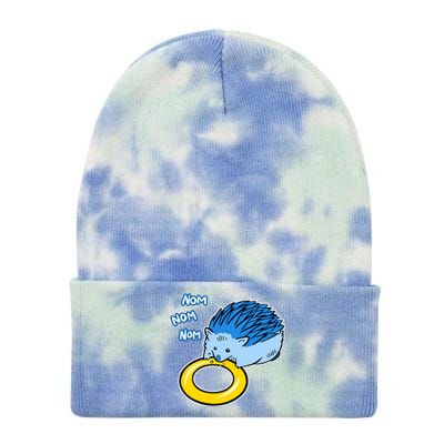 Hungry Blue Hedgehog Tie Dye 12in Knit Beanie