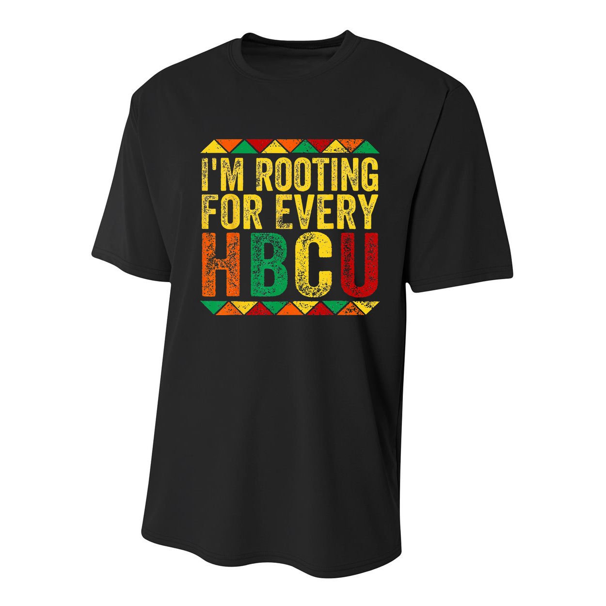 HBCU Black History Month Im Rooting For Every HBCU Youth Performance Sprint T-Shirt