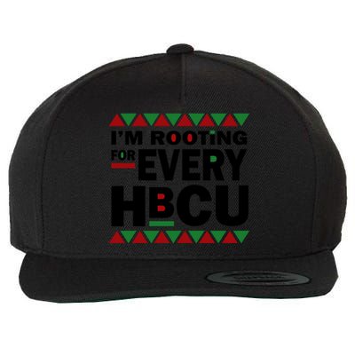 Hbcu Black History Pride Gift I'm Rooting For Every Hbcu Gift Wool Snapback Cap