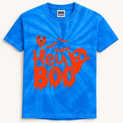 Hey Boo Halloween Gift: Spook And Style! Cute Gift Kids Tie-Dye T-Shirt