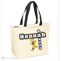 Hannah Banana Hannah Name Zip Tote Bag