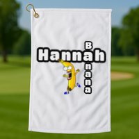 Hannah Banana Hannah Name Golf Towel