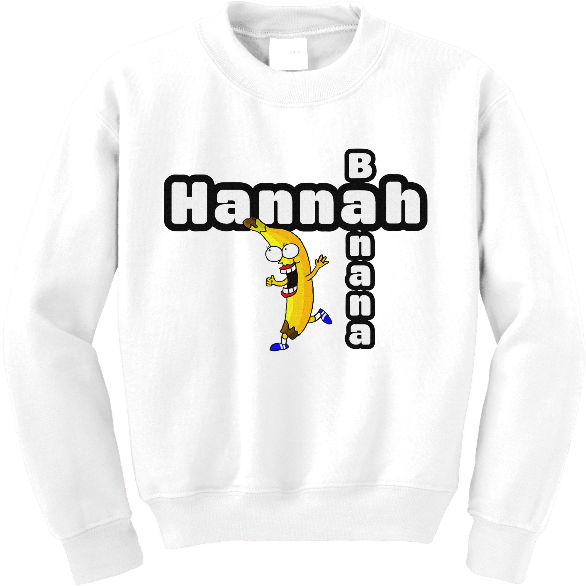Hannah Banana Hannah Name Kids Sweatshirt