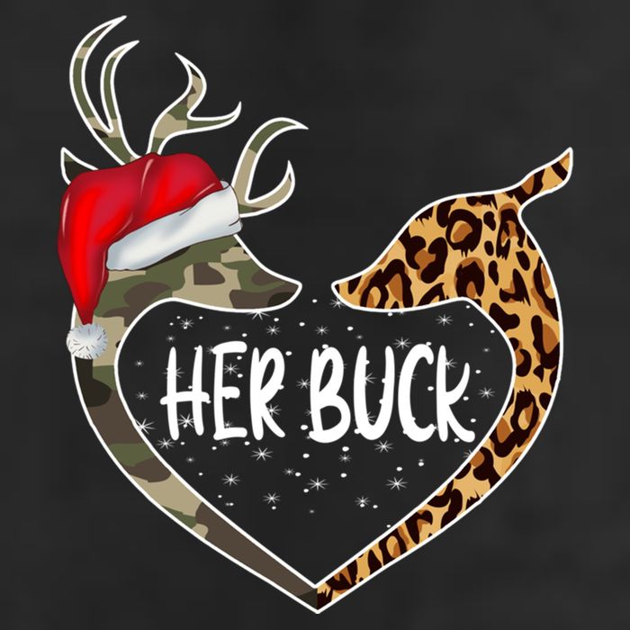 Her Buck His Doe Reindeer Christmas Funny Matching Couples Cool Comfort Performance Bucket Hat