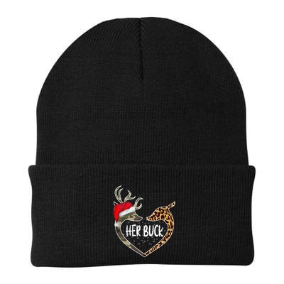 Her Buck His Doe Reindeer Christmas Funny Matching Couples Beanie