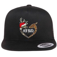 Her Buck His Doe Reindeer Christmas Funny Matching Couples Flatbill Hat